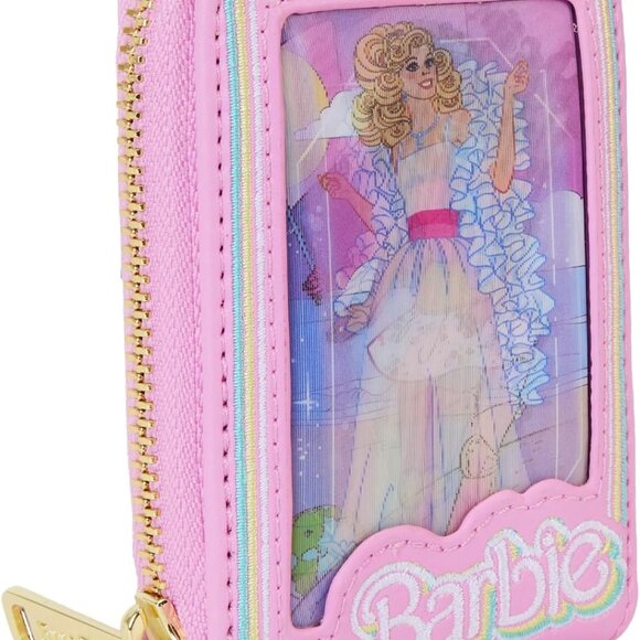 Loungefly Handbags - Loungefly Barbie 65th Anniversary Box Triple Lenticular Zip Around Wallet - NWT